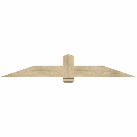 Ekena Millwork Eugene Rough Sawn Timber Gable Bracket, Douglas Fir, 72"W x 12"H x 2"D x 6"F, 4/12 Pitch GBW072X12X0206EUG00RDF